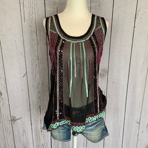 Sequined Tank Top